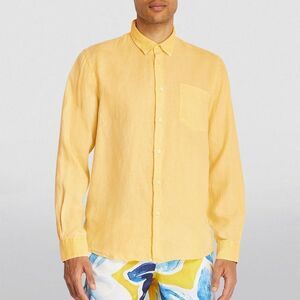 Vilebrequin Men’s Caroubis Long Sleeve Linen Button Front Shirt Size S NWT